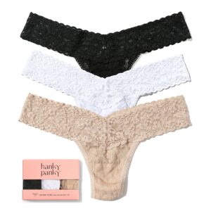 3 Pack Signature Lace® Low Rise Thongs