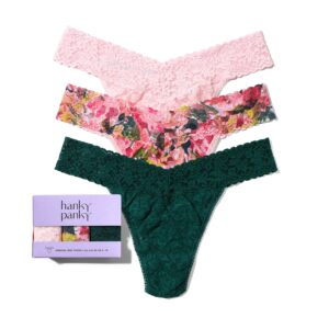 3 Pack Signature Lace® Original Rise Thongs Bliss Pink