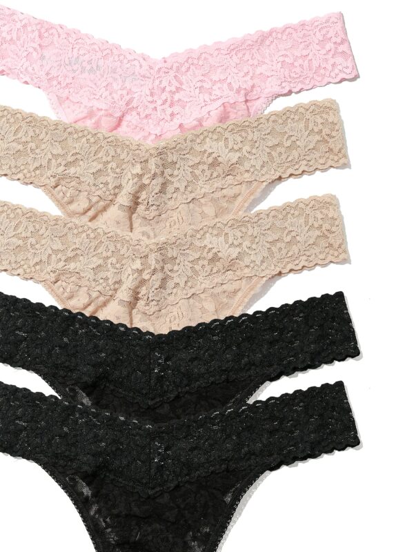 5 Pack Signature Lace® Original Rise Thongs - Image 3