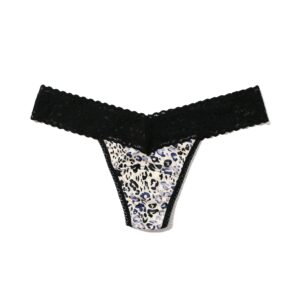 Printed DreamEase® Low Rise Thong Spotted