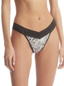 Printed DreamEase® Original Rise Thong Spotted