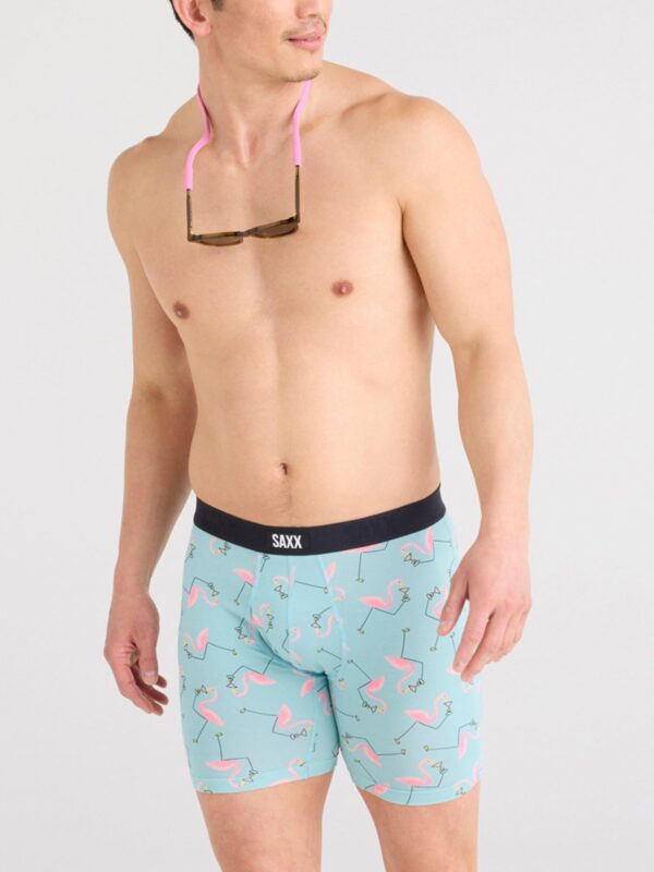 Signature Lace® Low Rise Thong And Saxx Super Soft Vibe Boxer Brief Drinko Flamingo - Image 6