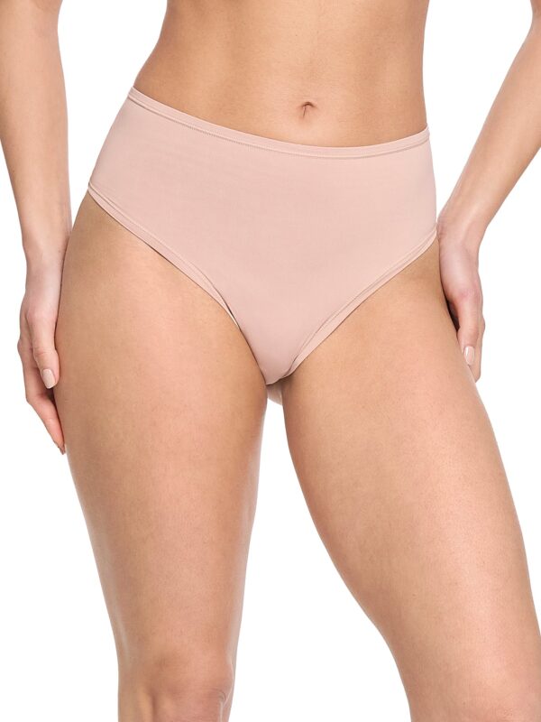 YourFit™ High Rise Thong Almond Milk Neutral - Image 2